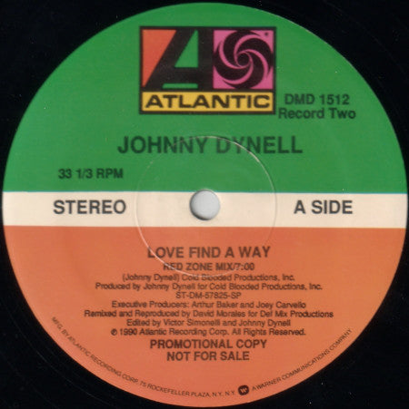 Johnny Dynell : Love Find A Way (2x12", Promo)
