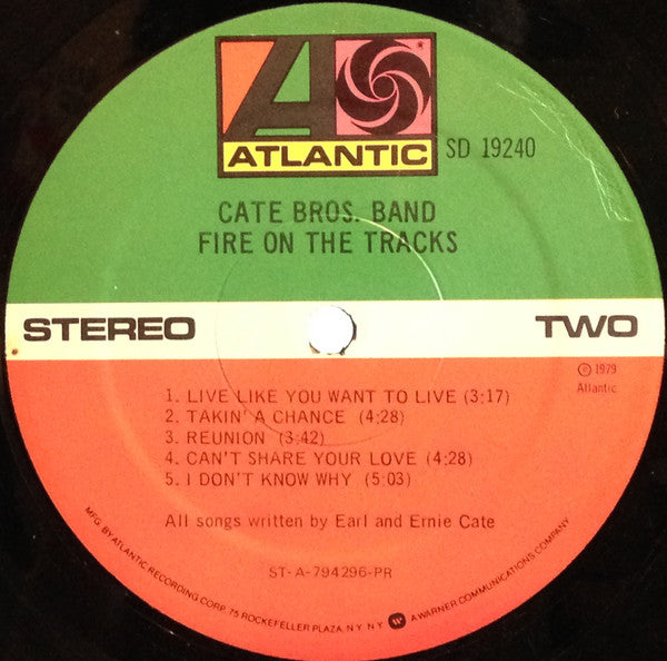 Cate Bros. Band : Fire On The Tracks (LP, Album, PR)