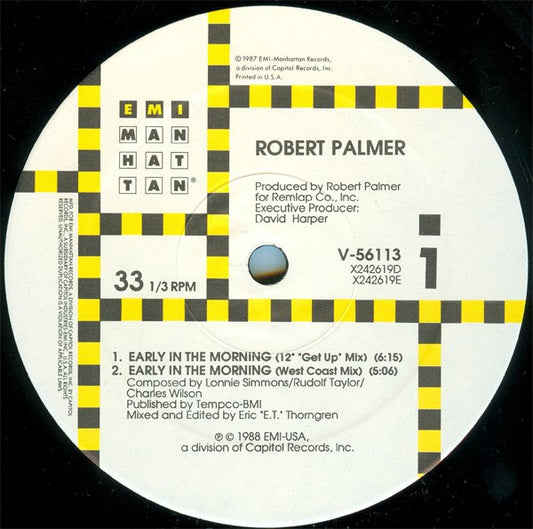 Robert Palmer : Early In The Morning (12")