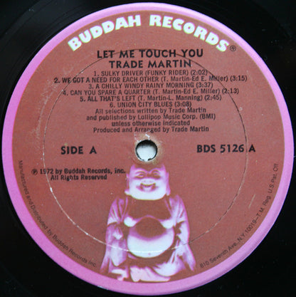 Trade Martin : Let Me Touch You (LP, Son)