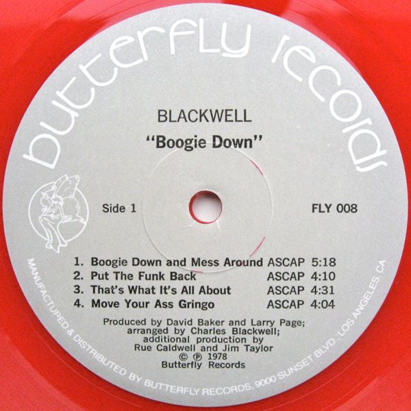 Blackwell : Boogie Down! (LP, Album, Red)