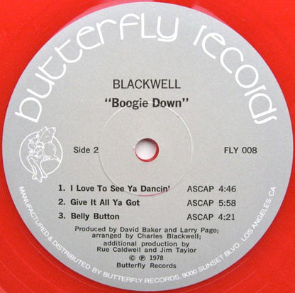 Blackwell : Boogie Down! (LP, Album, Red)