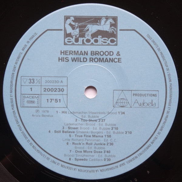 Herman Brood & His Wild Romance : Cha Cha (LP, Album)