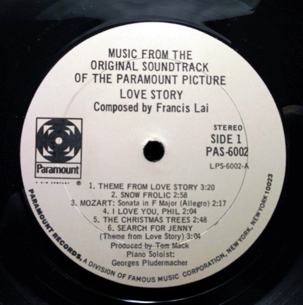 Francis Lai : Love Story  (Music From The Original Soundtrack) (LP, Album, She)