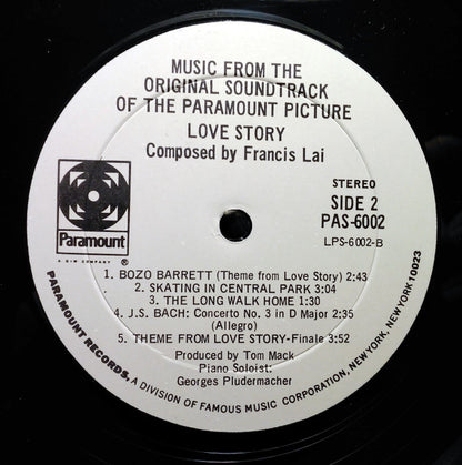 Francis Lai : Love Story  (Music From The Original Soundtrack) (LP, Album, She)