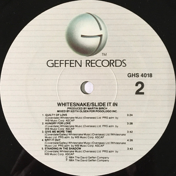 Whitesnake : Slide It In (LP, Album, All)