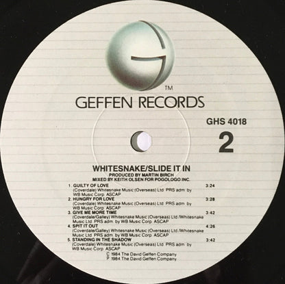 Whitesnake : Slide It In (LP, Album, All)
