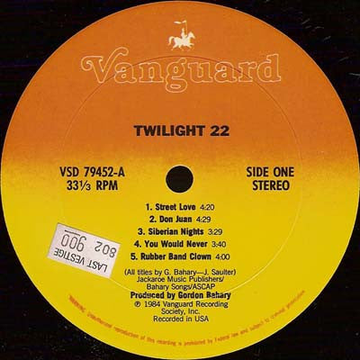 Twilight 22 : Twilight 22 (LP, Album)