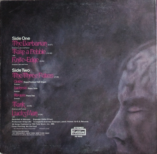 Emerson, Lake & Palmer : Emerson, Lake & Palmer (LP, Album, RI )