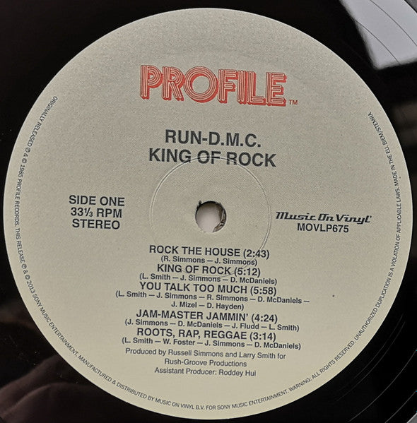 Run-DMC : King Of Rock (LP, Album, RE, 180)