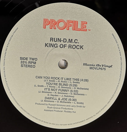 Run-DMC : King Of Rock (LP, Album, RE, 180)