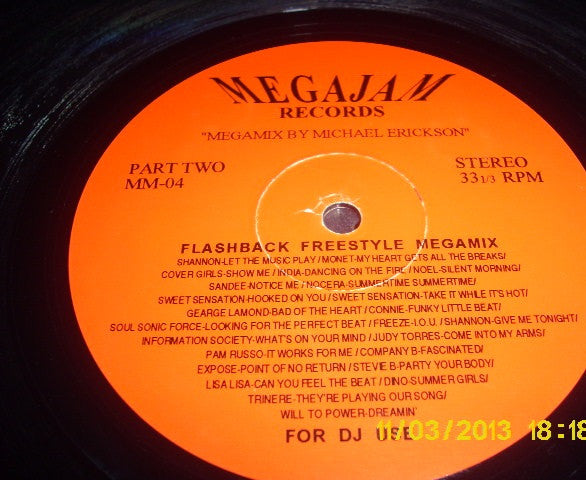 Various : Miami Bass Megamix / Flashback Freestyle Megamix (12", Mixed, Promo)