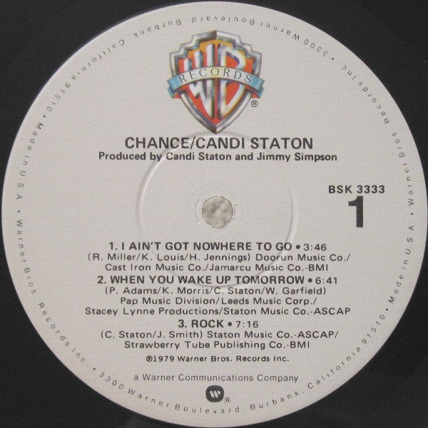 Candi Staton : Chance (LP, Album, Jac)