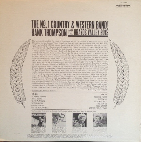 Hank Thompson And His Brazos Valley Boys : The No. 1 Country & Western Band! (LP, Album)