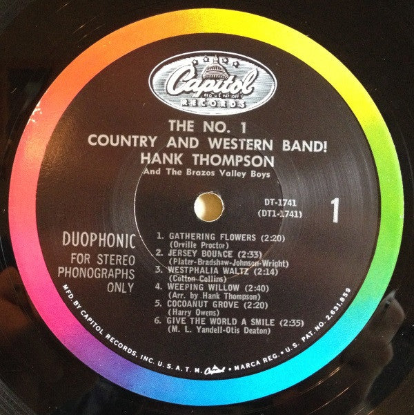 Hank Thompson And His Brazos Valley Boys : The No. 1 Country & Western Band! (LP, Album)
