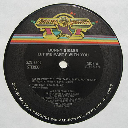 Bunny Sigler : Let Me Party With You (LP, Album)