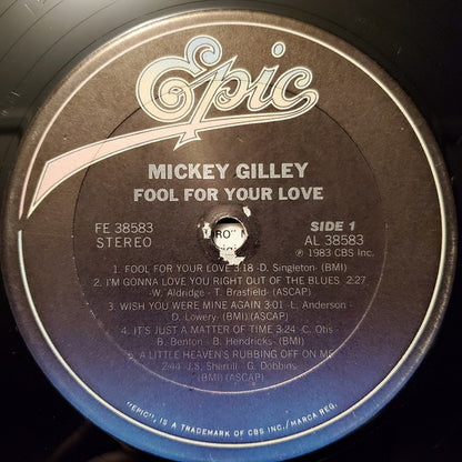 Mickey Gilley : Fool For Your Love (LP, Album, Pit)