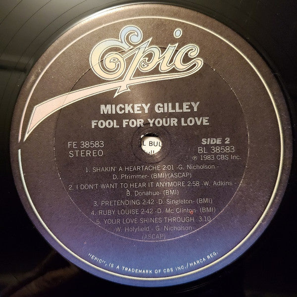 Mickey Gilley : Fool For Your Love (LP, Album, Pit)
