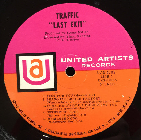 Traffic : Last Exit (LP, Album)