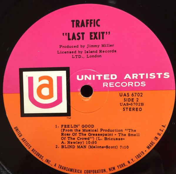 Traffic : Last Exit (LP, Album)