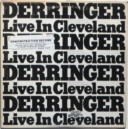 Derringer (2) : Live In Cleveland (LP, Promo)