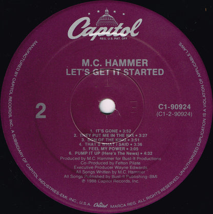 MC Hammer : Let's Get It Started (LP, Album, Spe)
