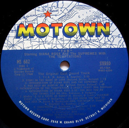 The Supremes With The Temptations : The Original Soundtrack From TCB (LP, Album)