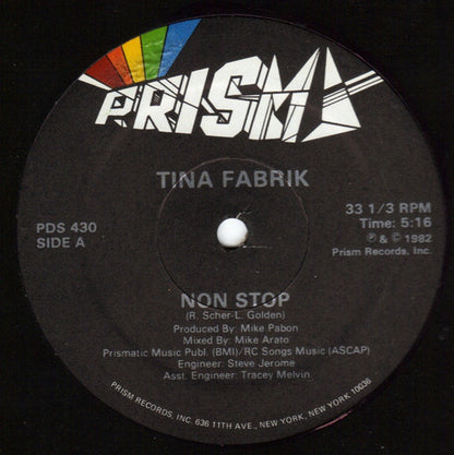 Tina Fabrique : Non Stop (12")