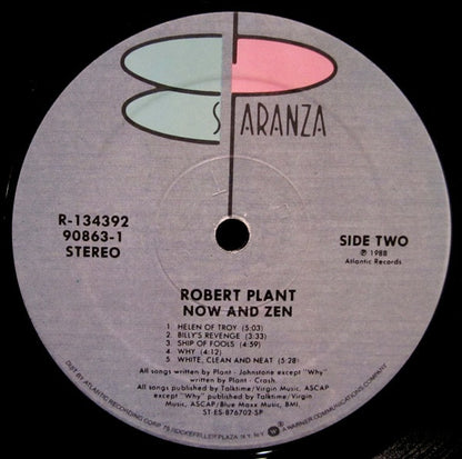 Robert Plant : Now And Zen (LP, Album, Club)
