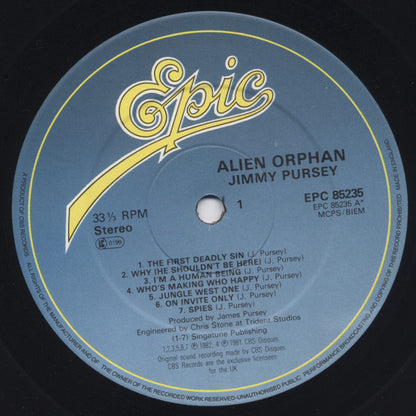 Jimmy Pursey : Alien Orphan (LP, Album)