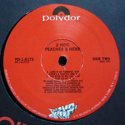 Peaches & Herb : 2 Hot! (LP, Album, PRC)
