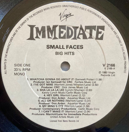 Small Faces : Big Hits (LP, Comp, Gat)