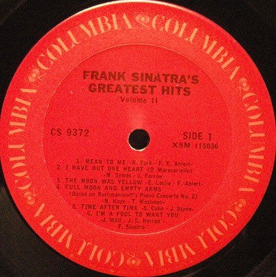 Frank Sinatra : Frank Sinatra's Greatest Hits - The Early Years - Volume Two (LP, Comp, RP)