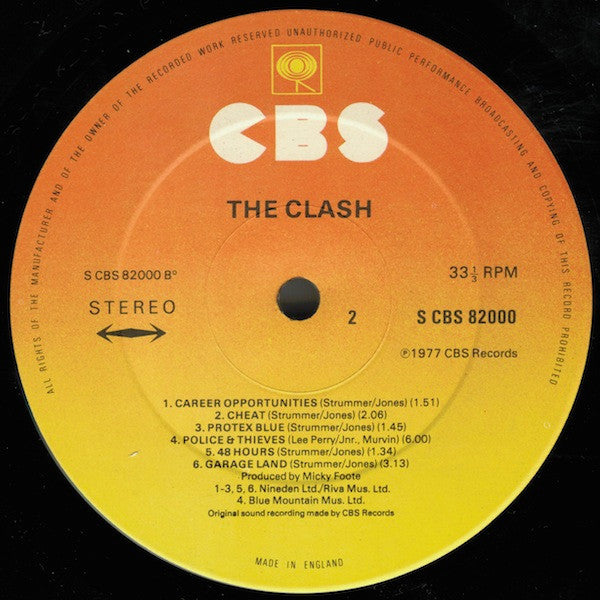 The Clash : The Clash (LP, Album, RP)