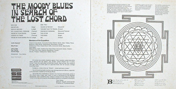 The Moody Blues : In Search Of The Lost Chord (LP, Album, Kee)