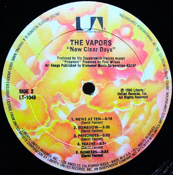 The Vapors : New Clear Days (LP, Album, All)