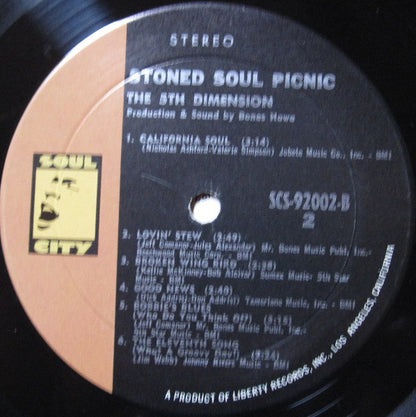 The Fifth Dimension : Stoned Soul Picnic (LP, Album, Res)