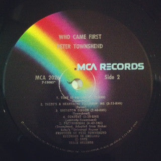 Pete Townshend : Who Came First (LP, Album, RE)