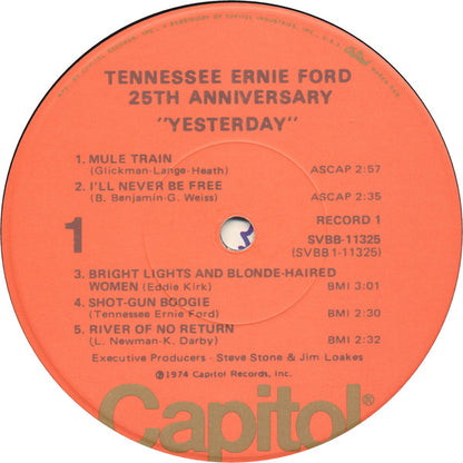 Tennessee Ernie Ford : 25th Anniversary Yesterday---Today (2xLP, Comp)