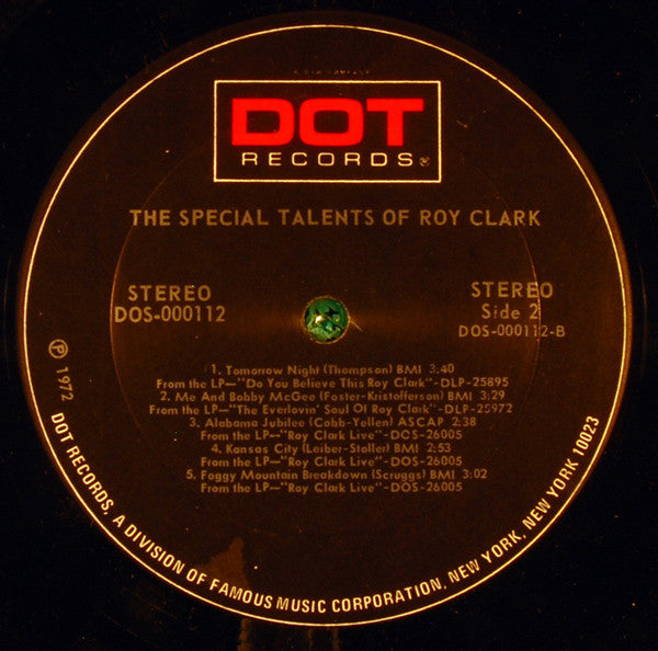 Roy Clark : The Special Talents Of Roy Clark (LP, Album, Comp)
