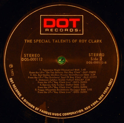 Roy Clark : The Special Talents Of Roy Clark (LP, Album, Comp)