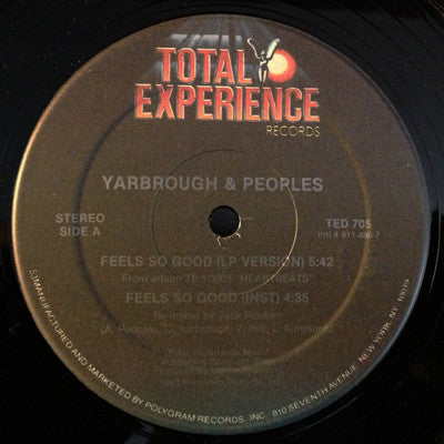Yarbrough & Peoples : Feels So Good (12")