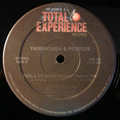 Yarbrough & Peoples : Feels So Good (12")