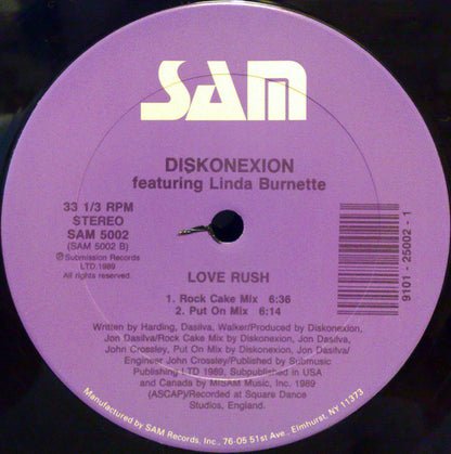 Diskonexion Featuring Linda Burnette : Love Rush (12")