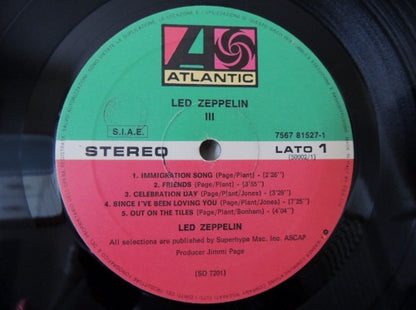 Led Zeppelin : Led Zeppelin III (LP, Album, RE, Gat)
