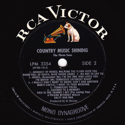 The Three Suns : Country Music Shindig (LP, Album, Mono)