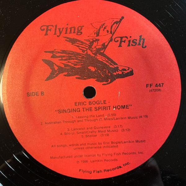 Eric Bogle : Singing The Spirit Home (LP, Album)