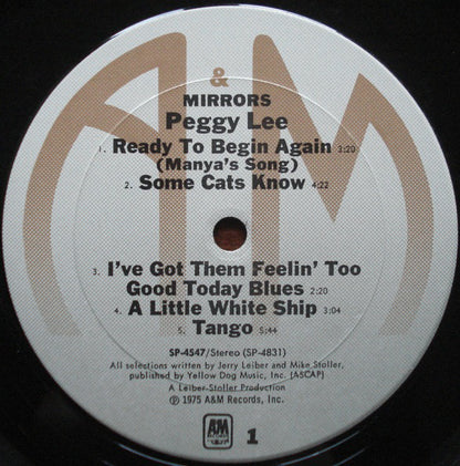 Peggy Lee : Mirrors (LP, Album)