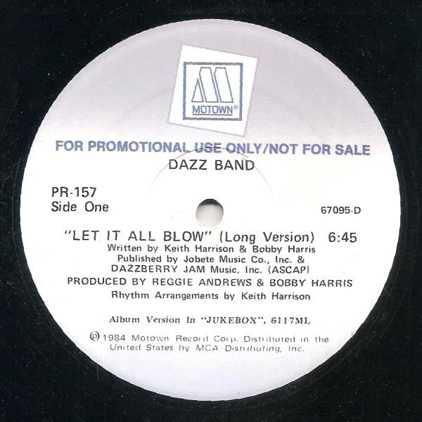 Dazz Band : Let It All Blow (12", Promo)