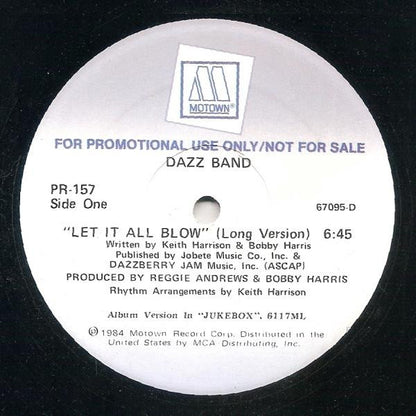 Dazz Band : Let It All Blow (12", Promo)